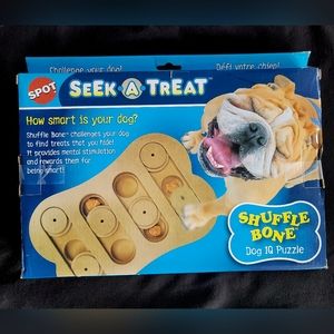 Seek a treat dog puzzle
